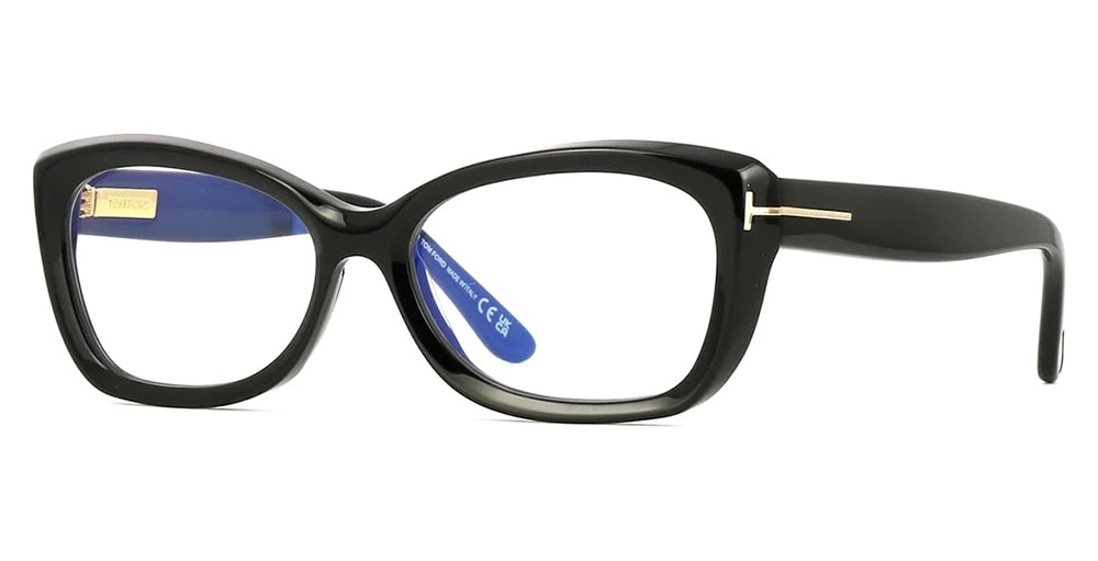 Tom Ford - Optical frames - TF6046-B ECO - 001 - 55 - WITH BLUE-VIOLET LIGHT FILTER LENSES
