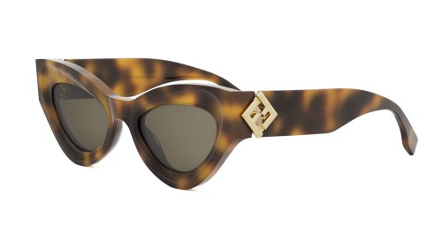 Fendi FE40146I - 53N - 52 Sunglasses Havanna Cat Eye