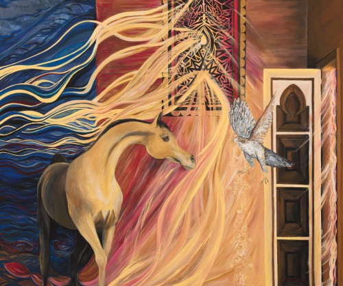 Fanni Mikó - Paintings - HOMECOMING - 2023, ACRYLIC, CANVAS - 100 X 120