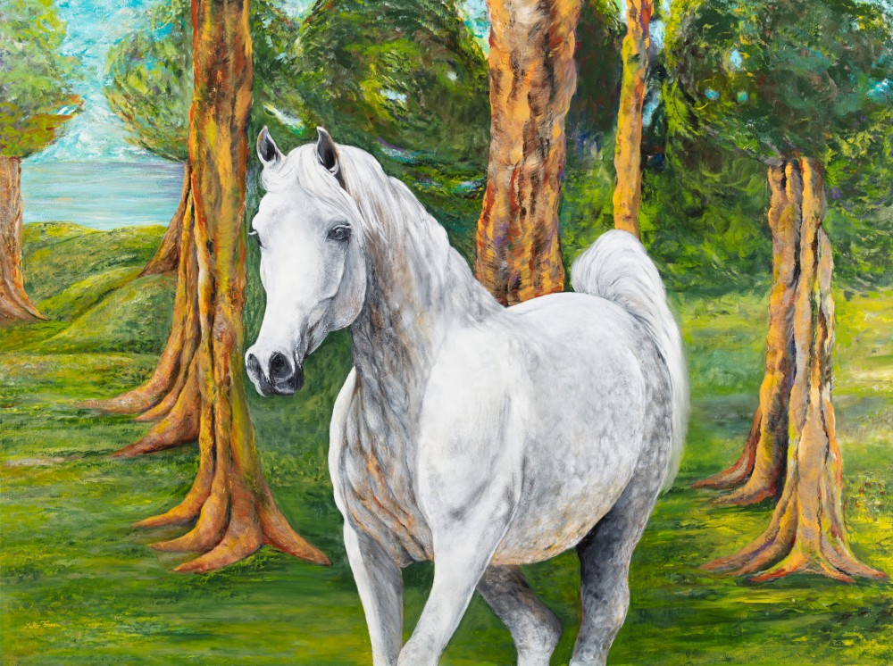 Fanni Mikó - Paintings - HORSE - 2024, ACRYLIC, CANVAS - 120 X 160