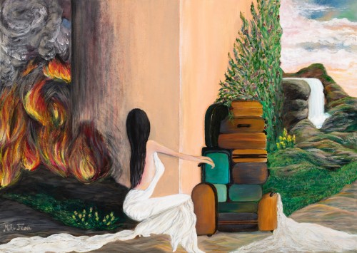 Fanni Mikó - Paintings - NEW CHAPTER - 2023, ACRYLIC, CANVAS - 50 X 70