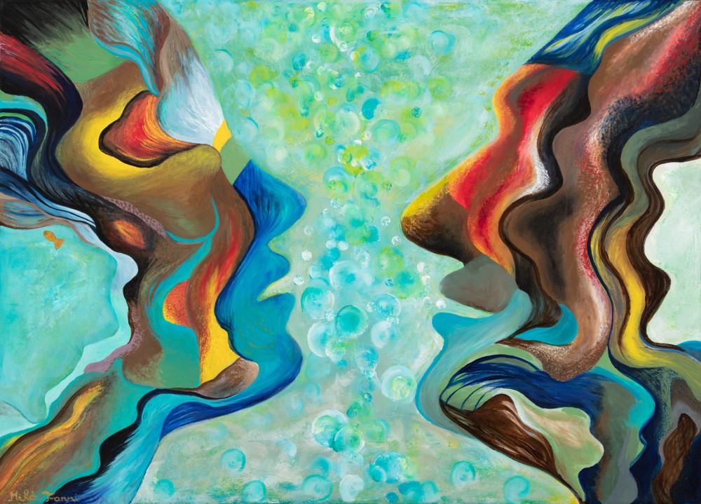 Fanni Mikó - Paintings - YOU AND ME - 2023, ACRYLIC, CANVAS - 50 X 70