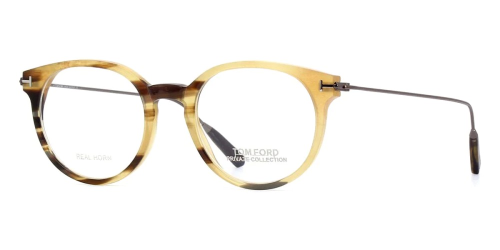 Tom Ford - Optical frames - FT5723-Private Collection REAL HORN - 064 - 49