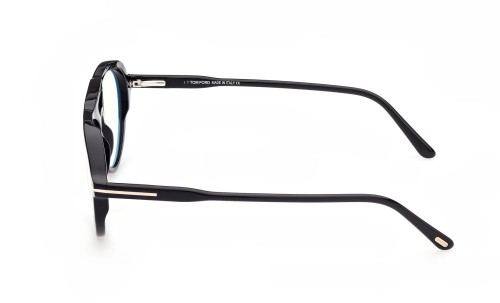 Tom Ford - Optical frames - FT5760-B Clip-on - 001 - 55 - WITH BLUE-VIOLET LIGHT FILTER LENSES