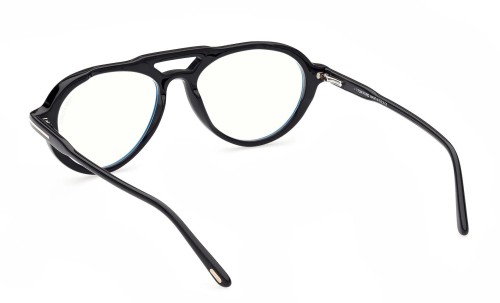 Tom Ford - Optical frames - FT5760-B Clip-on - 001 - 55 - WITH BLUE-VIOLET LIGHT FILTER LENSES