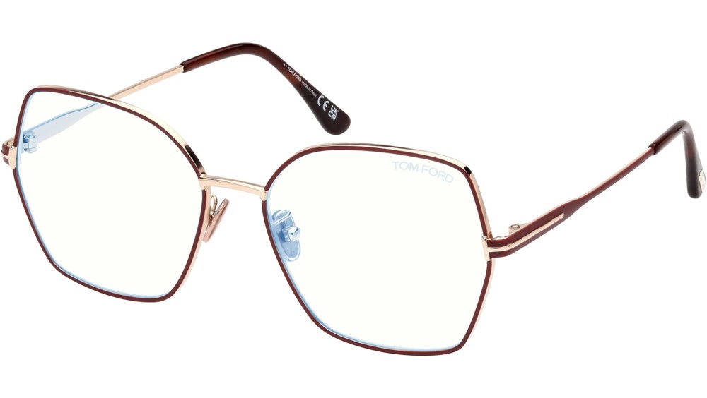 Tom Ford - Optical frames - FT5876-B - 028 - 56 - WITH BLUE-VIOLET LIGHT FILTER LENSES