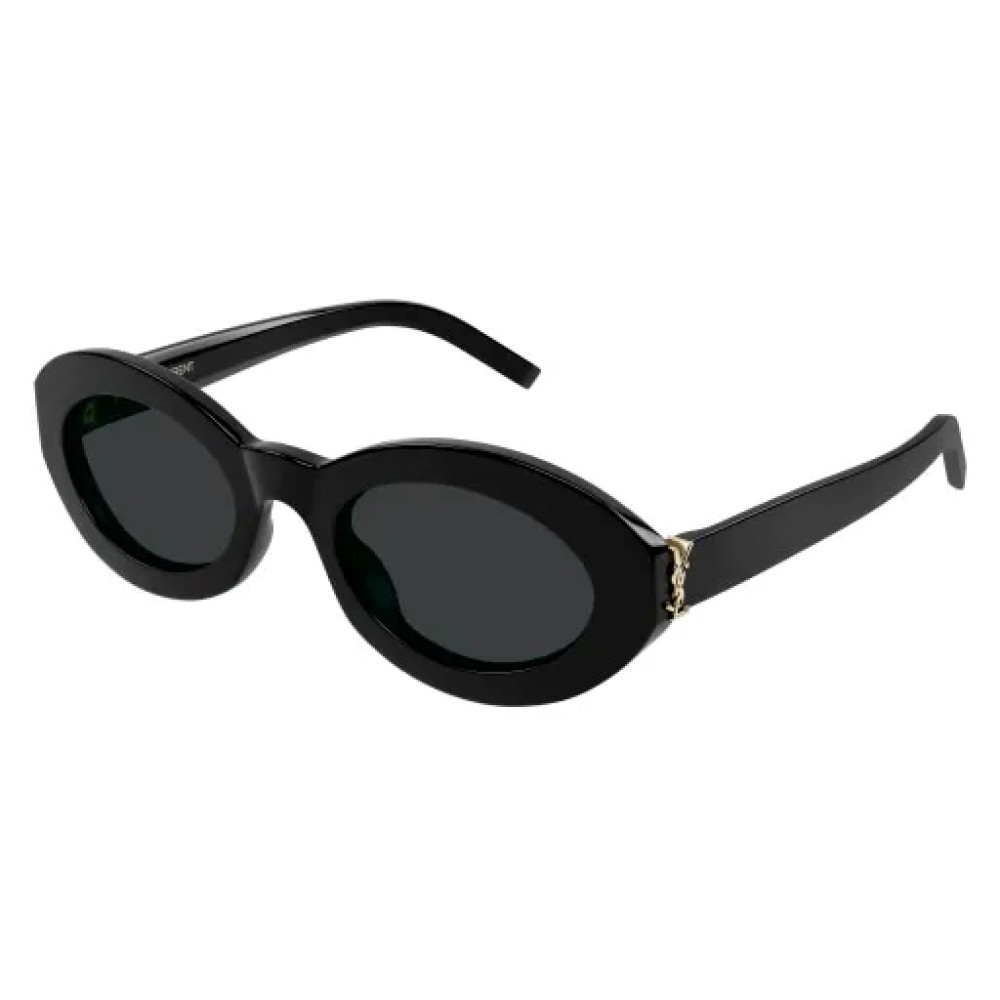 Saint Laurent SL M136 - 001 - 52 Sunglasses Black Oval