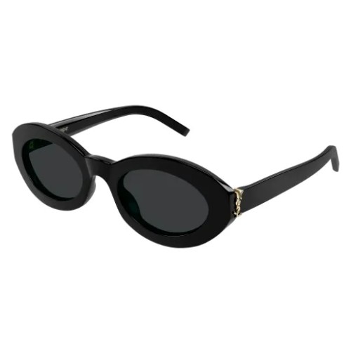 Saint Laurent SL M136 - 001 - 52 Sunglasses Black Oval