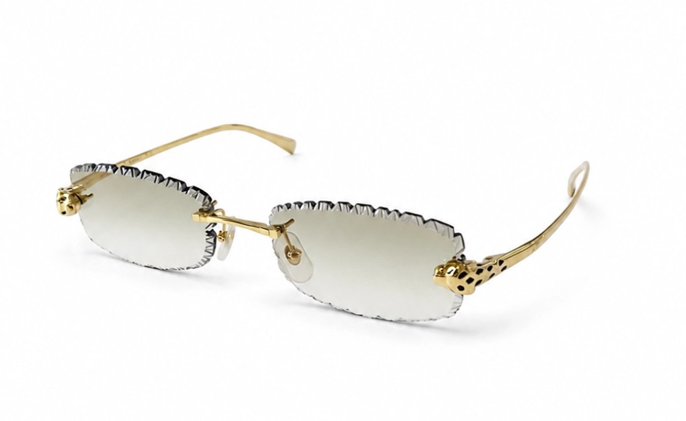 Cartier - Sunglasses - CT0494O with Diamond Cut Lenses Style - 001 - 55 - WITH PHOTOCROMIC LENS