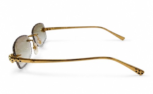 Cartier - Sunglasses - CT0494O with Diamond Cut Lenses Style - 001 - 55 - WITH PHOTOCROMIC LENS