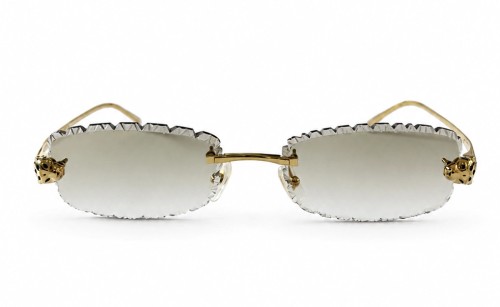 Cartier - Sunglasses - CT0494O with Diamond Cut Lenses Style - 001 - 55 - WITH PHOTOCROMIC LENS