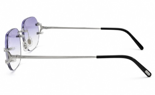 Cartier - Sunglasses - CT0092O With Purple Custom Lens - 002 - 53 - WITH PHOTOCROMIC LENS