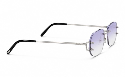 Cartier - Sunglasses - CT0092O With Purple Custom Lens - 002 - 53 - WITH PHOTOCROMIC LENS