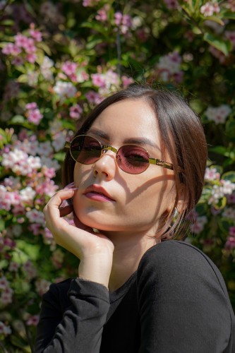 MIU MIU MU B51S - 7OE30Y - 47 Sunglasses Bronze Oval