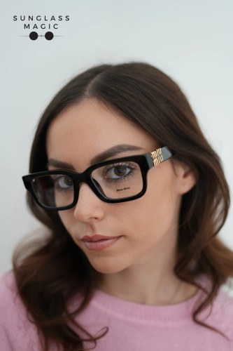 MIU MIU MU 02XV - ​1AB1O1 - ​54 Optical frames Black Square