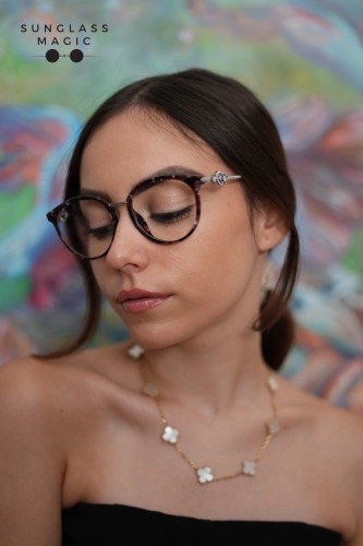 Chopard SCH273S - 0GGF - 53 Sunglasses Havanna Cat Eye