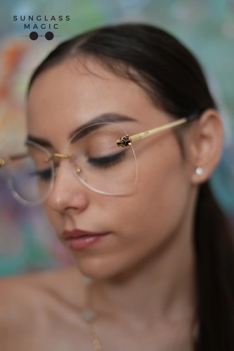 Cartier CT0418O - 001 - 58 Optical frames Gold Pillow (Rounded)