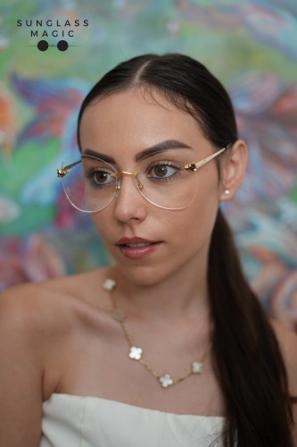 Cartier CT0418O - 001 - 58 Optical frames Gold Pillow (Rounded)