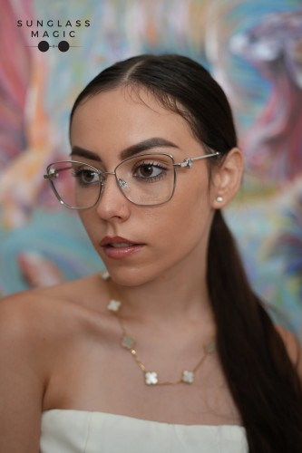 Chopard VCHF15S - 0579 - 55 Optical frames Silver Cat Eye