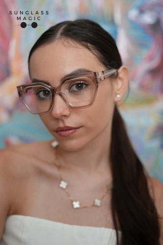 Philipp Plein VPP068S QUEEN - 07T1 - 57 Optical frames Pink Cat Eye