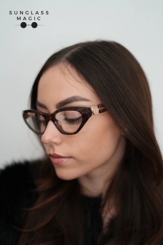 Philipp Plein VPP069S QUEEN - 0LEO - 55 Optical frames Havanna Cat Eye