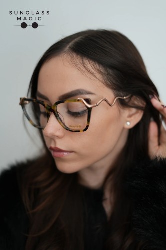 Roberto Cavalli VRC020M - AGGY - 55 Optical frames Havanna Cat Eye