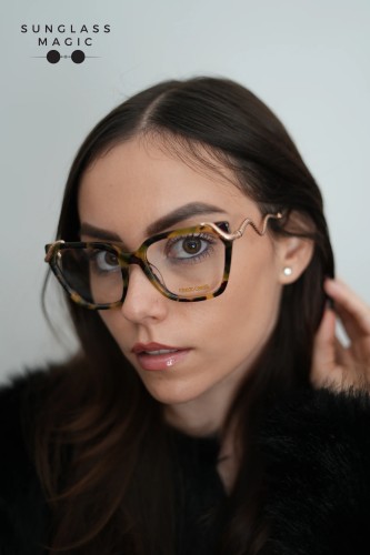 Roberto Cavalli VRC020M - AGGY - 55 Optical frames Havanna Cat Eye