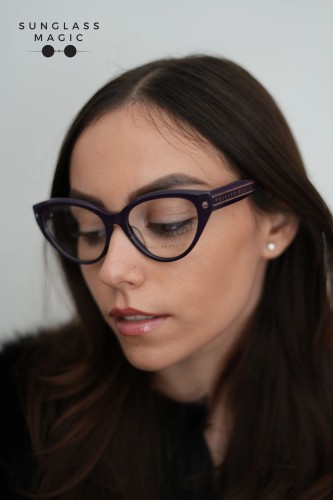 Philipp Plein VPP052 CATEYES - 09NU - 54 Optical frames Purple Cat Eye