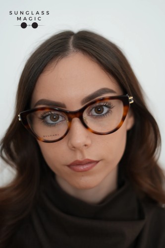 Bvlgari BV50045F B ZERO1 - 053 - 54 Optical frames Havanna Cat Eye