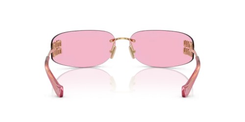 MIU MIU MU A51S - 5AK90Y - 75 Sunglasses Gold Rectangle