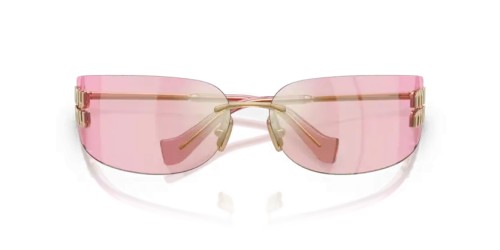 MIU MIU MU A51S - 5AK90Y - 75 Sunglasses Gold Rectangle