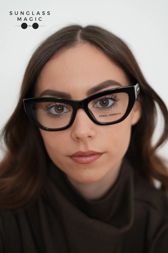 DOLCE & GABBANA DG3412 - ​501 - ​53 Optical frames Black Cat Eye