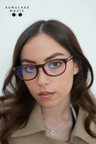 Tom Ford TF6075-D-B ECO - 069 - 50 - WITH BLUE-VIOLET LIGHT FILTER LENSES Optical frames Oval