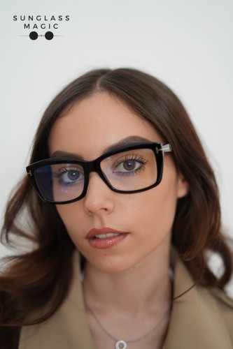 Tom Ford TF6065-B ECO - 001 - 55 - WITH BLUE-VIOLET LIGHT FILTER LENSES Optical frames Black Square