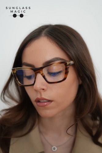 Tom Ford TF6047-B - 055 - 54 - WITH BLUE-VIOLET LIGHT FILTER LENSES Optical frames Havanna Square