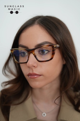 Tom Ford TF6047-B - 055 - 54 - WITH BLUE-VIOLET LIGHT FILTER LENSES Optical frames Havanna Square