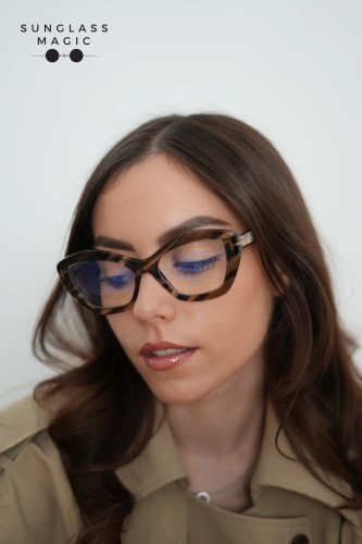 Tom Ford FT6044-B - 056 - 54 - WITH BLUE-VIOLET LIGHT FILTER LENSES Optical frames Cat Eye