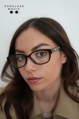 Gucci GG0639OA - 002 - 53 Optical frames Havanna Square