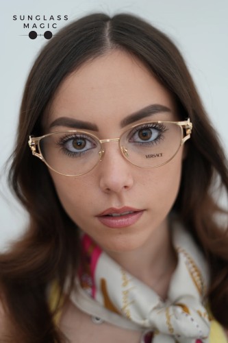 VERSACE VE1309 - 1002 - 54 Optical frames Gold Cat Eye