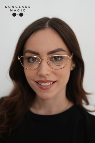 PRADA PR D52V - 24J1O1 - 54 Optical frames Gold