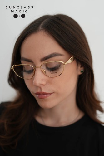 PRADA PR D52V - 24J1O1 - 54 Optical frames Gold
