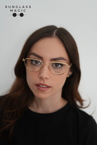 PRADA PR D52V - 5AK1O1 - 54 Optical frames Gold