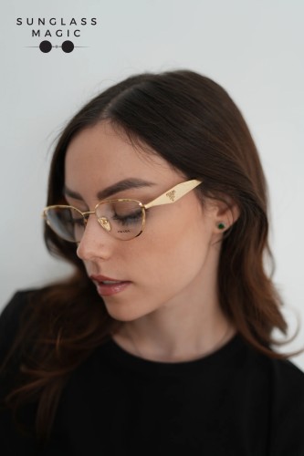 PRADA PR D52V - 5AK1O1 - 54 Optical frames Gold