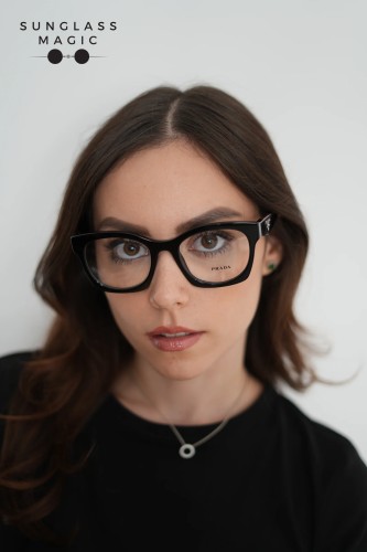 PRADA PR A05V - ​27A1O1 - ​52 Optical frames Black Square