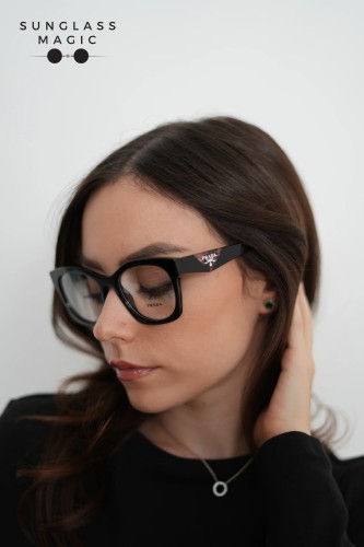 PRADA PR A05V - ​27A1O1 - ​52 Optical frames Black Square