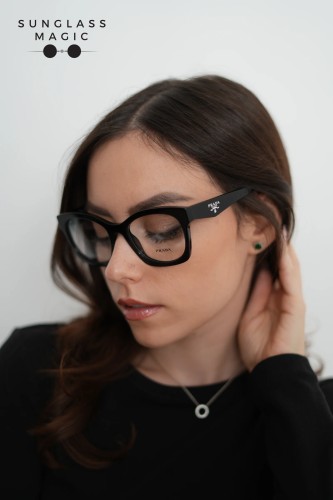 PRADA PR A05V - ​16K1O1 - ​52 Optical frames Black Square