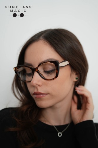 PRADA PR B04V - 07R1O1 - ​53 Optical frames Havanna Cat Eye