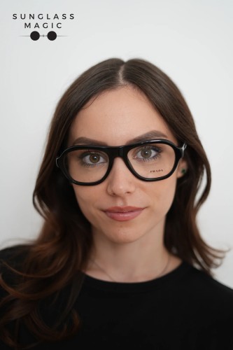 PRADA PR C12V - 16K1O1 - 54 Optical frames Black Pilot (Aviator)