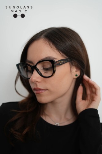 PRADA PR B04V - 3891O1 - ​53 Optical frames Black, Havanna Cat Eye