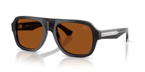 BURBERRY BE4478 - 421173 - 55 Sunglasses Gray Pilot (Aviator)